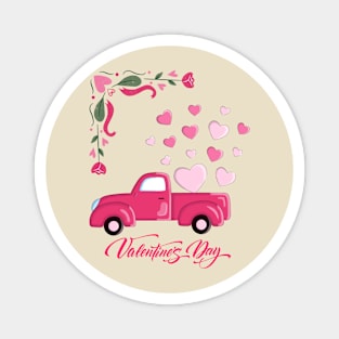 Valentine's Day.Valentine`s car Magnet